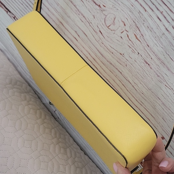 Kate Spade Butter Yellow Crossbody Bag with Minimalist Design NWT - Picture 8 of 13